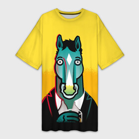 Платье-футболка 3D с принтом BoJack Horseman в Белгороде,  |  | bojack horseman | конь боджек