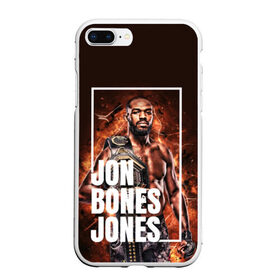 Чехол для iPhone 7Plus/8 Plus матовый с принтом Jon Jones в Белгороде, Силикон | Область печати: задняя сторона чехла, без боковых панелей | bones jones | jon bones jones | jon jones | jonny bones | jonnybones | mma | ufc | джон джонс | мма