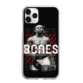 Чехол для iPhone 11 Pro матовый с принтом Bones Jones в Белгороде, Силикон |  | bones jones | jon bones jones | jon jones | jonny bones | jonnybones | mma | ssru | ufc | джон джонс | мма