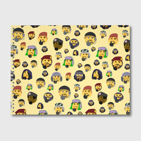 Альбом для рисования с принтом Thinking emoji skins в Белгороде, 100% бумага
 | матовая бумага, плотность 200 мг. | battlefield текстуры | doodling | emoji | pattern | skins | textures | thinking | tiles | военные | дудлинг | думающий | коллаж | паттерны | скины | смайлик | солдаты | тайлы | фон | эмоджи