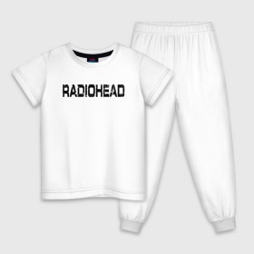 Детская пижама хлопок с принтом Radiohead в Белгороде, 100% хлопок |  брюки и футболка прямого кроя, без карманов, на брюках мягкая резинка на поясе и по низу штанин
 | radiohead | thomas edward yorke | альтернативный рок | арт рок | джонни гринвуд | инди рок | колин гринвуд | том йорк | фил селуэй | эд о’брайен | экспериментальный рок | электронная музыка