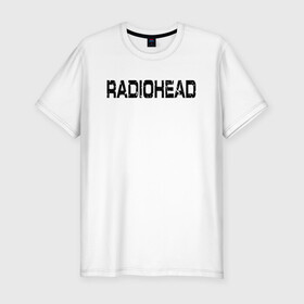 Мужская футболка хлопок Slim с принтом Radiohead в Белгороде, 92% хлопок, 8% лайкра | приталенный силуэт, круглый вырез ворота, длина до линии бедра, короткий рукав | radiohead | thomas edward yorke | альтернативный рок | арт рок | джонни гринвуд | инди рок | колин гринвуд | том йорк | фил селуэй | эд о’брайен | экспериментальный рок | электронная музыка