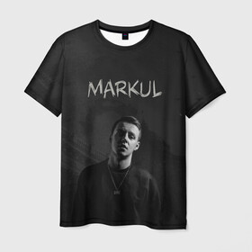 Мужская футболка 3D с принтом MARKUL в Белгороде, 100% полиэфир | прямой крой, круглый вырез горловины, длина до линии бедер | depression | gang | great | green | markul | park | маркул