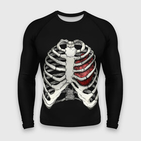 Мужской рашгард 3D с принтом My Heart в Белгороде,  |  | bone | bones | chest | heart | hearts | love | organ | organs | ribs | skeleton | x ray | грудная клетка | кости | кость | орган | органы | ребра | рентген | сердца | сердце | скелет