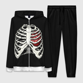 Женский костюм 3D с принтом My Heart в Белгороде,  |  | bone | bones | chest | heart | hearts | love | organ | organs | ribs | skeleton | x ray | грудная клетка | кости | кость | орган | органы | ребра | рентген | сердца | сердце | скелет