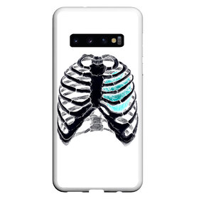 Чехол для Samsung Galaxy S10 с принтом X-Ray в Белгороде, Силикон | Область печати: задняя сторона чехла, без боковых панелей | Тематика изображения на принте: bone | bones | chest | heart | hearts | love | organ | organs | ribs | skeleton | x ray | грудная клетка | кости | кость | орган | органы | ребра | рентген | сердца | сердце | скелет