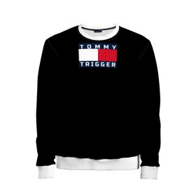 Детский свитшот 3D с принтом Tommy Hilfiger, tommy trigger в Белгороде, 100% полиэстер | свободная посадка, прямой крой, мягкая тканевая резинка на рукавах и понизу свитшота | tommy hilfiger   tommy trigger | одежда hilfiger