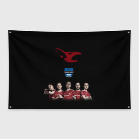 Флаг-баннер с принтом Ice challenge 2020 в Белгороде, 100% полиэстер | размер 67 х 109 см, плотность ткани — 95 г/м2; по краям флага есть четыре люверса для крепления | 2020 | challenge | ice | maincast | mousesports | mouz | win