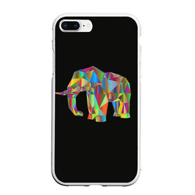 Чехол для iPhone 7Plus/8 Plus матовый с принтом Слон в Белгороде, Силикон | Область печати: задняя сторона чехла, без боковых панелей | elephant | индия | мозаика | слоник | хобот
