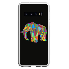 Чехол для Samsung Galaxy S10 с принтом Слон в Белгороде, Силикон | Область печати: задняя сторона чехла, без боковых панелей | Тематика изображения на принте: elephant | индия | мозаика | слоник | хобот