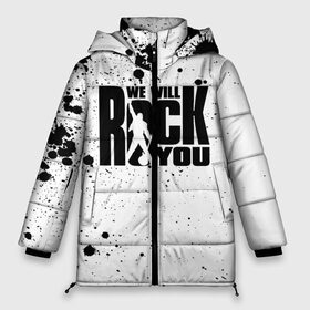 Женская зимняя куртка 3D с принтом Queen - We Will Rock You в Белгороде, верх — 100% полиэстер; подкладка — 100% полиэстер; утеплитель — 100% полиэстер | длина ниже бедра, силуэт Оверсайз. Есть воротник-стойка, отстегивающийся капюшон и ветрозащитная планка. 

Боковые карманы с листочкой на кнопках и внутренний карман на молнии | freddie mercury | paul | queen | quen | богемская рапсодия | брайан мэй | глэм | группа | джон дикон | квин | королева | куин | меркури | меркьюри | музыкант | мэркури | певец | песня | поп | роджер тейлор | рок