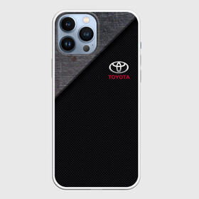 Чехол для iPhone 13 Pro Max с принтом TOYOTA CARBON | ТОЁТА КАРБОН в Белгороде,  |  | Тематика изображения на принте: 2020 | alphard | auto | camry | corolla | highlander | hilux | land cruiser 200 | prado | rav4 | sport | supra | toyota | tundra | авто | автомобиль | автомобильные | альфард | бренд | камри | марка | машины | спорт | тойота