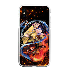 Чехол для iPhone XS Max матовый с принтом KIMETSU NO YAIBA в Белгороде, Силикон | Область печати: задняя сторона чехла, без боковых панелей | demon slayer | kimetsu no yaiba | nezuko | shinobu | slayer | tanjiro | zenitsu | гию томиока | зенитцу | иноске хашибира | клинок рассекающий демонов | незуко | танджиро | шинобу кочо