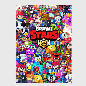 Скетчбук с принтом BRAWL STARS в Белгороде, 100% бумага
 | 48 листов, плотность листов — 100 г/м2, плотность картонной обложки — 250 г/м2. Листы скреплены сверху удобной пружинной спиралью | Тематика изображения на принте: bibi | brawl stars | brock | bull | crow | dinomike | el primo | leon | mobile game | nita | poko | ricochet | sandy | shall | stars | tara | бравл старс | ворон | леон | мобильные игры