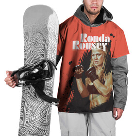 Накидка на куртку 3D с принтом Ronda Rousey в Белгороде, 100% полиэстер |  | mma | ronda rousey | rowdy | ufc | мма | ронда роузи