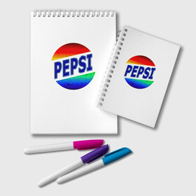 Блокнот с принтом Pepsi в Белгороде, 100% бумага | 48 листов, плотность листов — 60 г/м2, плотность картонной обложки — 250 г/м2. Листы скреплены удобной пружинной спиралью. Цвет линий — светло-серый
 | 90 е | 90s | art | back | logo | pepsi | retro | арт | время | дата | девяностые | лого | логотип.детство | надпись | пепси | прикольная | ретро | рождение | сделан | слова | цифры | эмблема