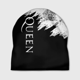 Шапка 3D с принтом QUEEN в Белгороде, 100% полиэстер | универсальный размер, печать по всей поверхности изделия | queen | rock | we will rock you | брайан мэи | группа queen | группа квин | джон дикон | квин | королева | король | роджер тейлор | рок | фредди меркьюри