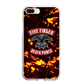 Чехол для iPhone 7Plus/8 Plus матовый с принтом Five Finger Death Punch в Белгороде, Силикон | Область печати: задняя сторона чехла, без боковых панелей | 5fdp | death | ffdp | finger | five | five finger death punch | punch | грув метал