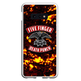 Чехол для Samsung S10E с принтом Five Finger Death Punch в Белгороде, Силикон | Область печати: задняя сторона чехла, без боковых панелей | Тематика изображения на принте: 5fdp | death | ffdp | finger | five | five finger death punch | punch | грув метал