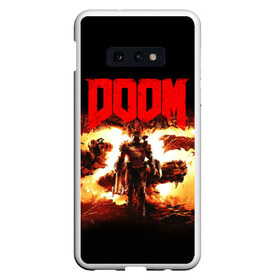 Чехол для Samsung S10E с принтом DOOM 25 years в Белгороде, Силикон | Область печати: задняя сторона чехла, без боковых панелей | doom | doom eternal | дум