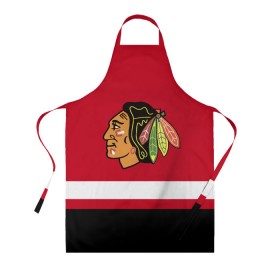 Фартук 3D с принтом Chicago Blackhawks в Белгороде, 100% полиэстер | общий размер — 65 х 85 см, ширина нагрудника — 26 см, горловина — 53 см, длина завязок — 54 см, общий обхват в поясе — 173 см. Принт на завязках и на горловине наносится с двух сторон, на основной части фартука — только с внешней стороны | Тематика изображения на принте: blackhawks | chicago | chicago blackhawks | hockey | nhl | usa | блэкхокс | нхл | спорт | сша | хоккей | чикаго | чикаго блэкхокс | шайба