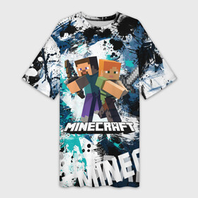 Платье-футболка 3D с принтом Minecraft   Майнкрафт в Белгороде,  |  | creeper | earth | game | minecraft | minecraft earth | блоки | грифер | игры | квадраты | компьютерная игра | крипер | маинкрафт | майн | майнкравт | майнкрафт