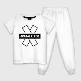 Детская пижама хлопок с принтом Niletto в Белгороде, 100% хлопок |  брюки и футболка прямого кроя, без карманов, на брюках мягкая резинка на поясе и по низу штанин
 | 