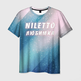 Мужская футболка 3D с принтом NILETTO в Белгороде, 100% полиэфир | прямой крой, круглый вырез горловины, длина до линии бедер | Тематика изображения на принте: niletto | rnb | любимка | нилето | нилетто | поп | прытков | рнб | хип хоп