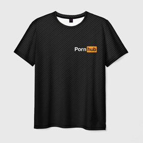 Мужская футболка 3D с принтом PORNHUB в Белгороде, 100% полиэфир | прямой крой, круглый вырез горловины, длина до линии бедер | brand | brazzers | hub | mode | бразерс | бренд | мода
