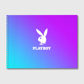 Альбом для рисования с принтом PLAYBOY в Белгороде, 100% бумага
 | матовая бумага, плотность 200 мг. | Тематика изображения на принте: brand | brazzers | faketaxi | hub | mode | playboy | бразерс | бренд | мода | фейк такси