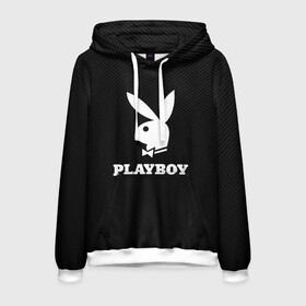 Мужская толстовка 3D с принтом PLAYBOY в Белгороде, 100% полиэстер | двухслойный капюшон со шнурком для регулировки, мягкие манжеты на рукавах и по низу толстовки, спереди карман-кенгуру с мягким внутренним слоем. | brand | brazzers | faketaxi | hub | mode | playboy | бразерс | бренд | мода | фейк такси