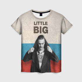 Женская футболка 3D с принтом Little Big в Белгороде, 100% полиэфир ( синтетическое хлопкоподобное полотно) | прямой крой, круглый вырез горловины, длина до линии бедер | little big | евровидение