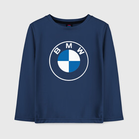 Детский лонгслив хлопок с принтом BMW LOGO 2020 в Белгороде, 100% хлопок | круглый вырез горловины, полуприлегающий силуэт, длина до линии бедер | bmw | bmw motorsport | bmw performance | carbon | m | motorsport | performance | sport | бмв | карбон | моторспорт | спорт