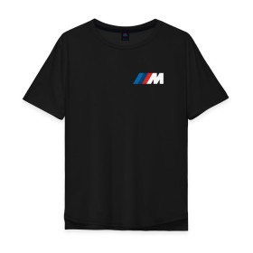Мужская футболка хлопок Oversize с принтом BMW ///M LOGO 2020 в Белгороде, 100% хлопок | свободный крой, круглый ворот, “спинка” длиннее передней части | bmw | bmw motorsport | bmw performance | carbon | m | motorsport | performance | sport | бмв | карбон | моторспорт | спорт