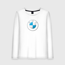 Женский лонгслив хлопок с принтом BMW LOGO 2020 в Белгороде, 100% хлопок |  | bmw | bmw motorsport | bmw performance | carbon | m | motorsport | performance | sport | бмв | карбон | моторспорт | спорт