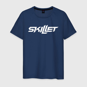 Мужская футболка хлопок с принтом Skillet Logo | Скиллет лого (Z) в Белгороде, 100% хлопок | прямой крой, круглый вырез горловины, длина до линии бедер, слегка спущенное плечо. | skillet | альтернативный метал | альтернативный рок | джен леджер | джон купер | индастриал метал | кори купер | сет моррисон | хард рок | христианский метал | христианский рок