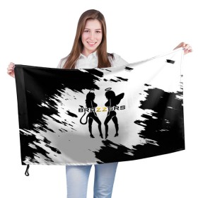 Флаг 3D с принтом Brazzers в Белгороде, 100% полиэстер | плотность ткани — 95 г/м2, размер — 67 х 109 см. Принт наносится с одной стороны | brazzers | ананизм | бразерс | браззерс | братья | звезда | мостурба | надпись | прикол | проно хуб | сайт | с