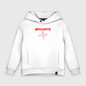 Детское худи Oversize хлопок с принтом Megadeth в Белгороде, френч-терри — 70% хлопок, 30% полиэстер. Мягкий теплый начес внутри —100% хлопок | боковые карманы, эластичные манжеты и нижняя кромка, капюшон на магнитной кнопке | dave mustaine | megadeth | music | rock | дирк вербурен | дэвид эллефсон | дэйв мастейн | кико лоурейро | мегадеф | музыка | рок | трэш метал | хард рок | хеви метал