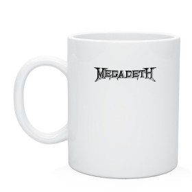 Кружка с принтом Megadeth в Белгороде, керамика | объем — 330 мл, диаметр — 80 мм. Принт наносится на бока кружки, можно сделать два разных изображения | dave mustaine | megadeth | music | rock | дирк вербурен | дэвид эллефсон | дэйв мастейн | кико лоурейро | мегадеф | музыка | рок | трэш метал | хард рок | хеви метал