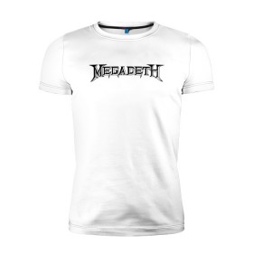 Мужская футболка премиум с принтом Megadeth в Белгороде, 92% хлопок, 8% лайкра | приталенный силуэт, круглый вырез ворота, длина до линии бедра, короткий рукав | dave mustaine | megadeth | music | rock | дирк вербурен | дэвид эллефсон | дэйв мастейн | кико лоурейро | мегадеф | музыка | рок | трэш метал | хард рок | хеви метал