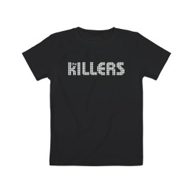 Детская футболка хлопок с принтом The Killers в Белгороде, 100% хлопок | круглый вырез горловины, полуприлегающий силуэт, длина до линии бедер | Тематика изображения на принте: 