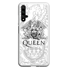 Чехол для Honor 20 с принтом QUEEN в Белгороде, Силикон | Область печати: задняя сторона чехла, без боковых панелей | queen | rock | we will rock you | брайан мэи | группа queen | группа квин | джон дикон | квин | королева | король | роджер тейлор | рок | фредди меркьюри