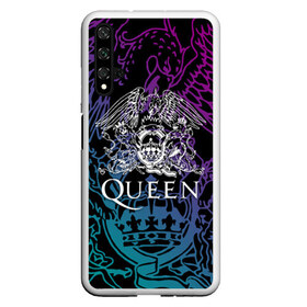 Чехол для Honor 20 с принтом QUEEN в Белгороде, Силикон | Область печати: задняя сторона чехла, без боковых панелей | queen | rock | we will rock you | брайан мэи | группа queen | группа квин | джон дикон | квин | королева | король | роджер тейлор | рок | фредди меркьюри