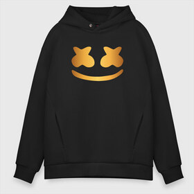 Мужское худи Oversize хлопок с принтом Marshmello gold в Белгороде, френч-терри — 70% хлопок, 30% полиэстер. Мягкий теплый начес внутри —100% хлопок | боковые карманы, эластичные манжеты и нижняя кромка, капюшон на магнитной кнопке | Тематика изображения на принте: christopher comstock | cool | dj | edm | gold | golden | marshmello | marshmellow | градиент | градиентный | диджей | зефир | золото | золотой | кристофер комсток | музыка | музыкант