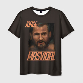 Мужская футболка 3D с принтом Jorge Masvidal в Белгороде, 100% полиэфир | прямой крой, круглый вырез горловины, длина до линии бедер | gamebred | jorge masvidal | masvidal | mma | ufc | масвидаль | мма | хорхе масвидаль