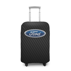 Чехол для чемодана 3D с принтом Ford в Белгороде, 86% полиэфир, 14% спандекс | двустороннее нанесение принта, прорези для ручек и колес | explorer | fiesta | focus | ford | gt40 | kuga | mondeo | mustang | авто | автомобиль | ам | куга | машина | мондео | мустанг | фиеста | фокус | форд