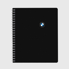 Тетрадь с принтом BMW 2020 Carbon Fiber в Белгороде, 100% бумага | 48 листов, плотность листов — 60 г/м2, плотность картонной обложки — 250 г/м2. Листы скреплены сбоку удобной пружинной спиралью. Уголки страниц и обложки скругленные. Цвет линий — светло-серый
 | auto | bmw | bmw 2020 | bmw logo 2020 | carbon | carbon fiber big | hermany | бмв | бмв 2020 | бмв лого 2020 | бмв новое лого | карбон | корбон | лагатип | логатип бмв | логотип