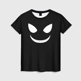 Женская футболка 3D с принтом Shinra Smile, Fire Force в Белгороде, 100% полиэфир ( синтетическое хлопкоподобное полотно) | прямой крой, круглый вырез горловины, длина до линии бедер | anime | enen no shouboutai | fire force | pusu pusu | shinra | аниме | пламенная бригада пожарных | шинра кусакабэ