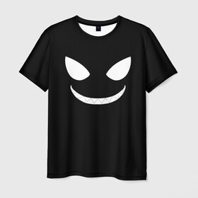 Мужская футболка 3D с принтом Shinra Smile, Fire Force в Белгороде, 100% полиэфир | прямой крой, круглый вырез горловины, длина до линии бедер | anime | enen no shouboutai | fire force | pusu pusu | shinra | аниме | пламенная бригада пожарных | шинра кусакабэ