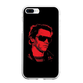 Чехол для iPhone 7Plus/8 Plus матовый с принтом The Terminator 1984 в Белгороде, Силикон | Область печати: задняя сторона чехла, без боковых панелей | Тематика изображения на принте: 1984 | 84 | skynet | terminator | арни | арнольд | арт | железный | киборг | красный | первый | скайнет | теминатор один | терминатор | терминатор 1 | шварценеггер | шварцнеггер